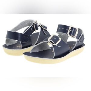 Sun Sand Surfer Salt Water Blue leather sandals shoes size 5